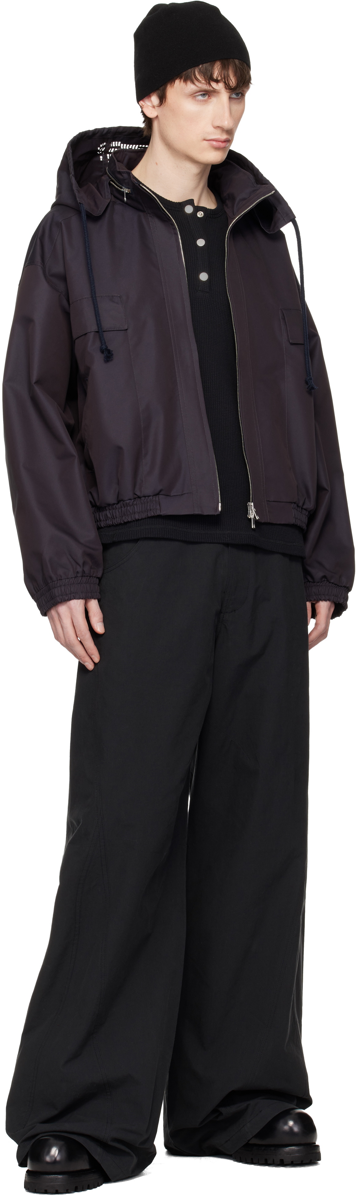 FFFPOSTALSERVICE Purple Reia Hooded Work Jacket