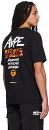 AAPE by A Bathing Ape Black Moonface T-Shirt