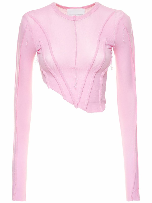 Photo: SAMI MIRO VINTAGE Asymmetric Baby Rib Jersey T-shirt