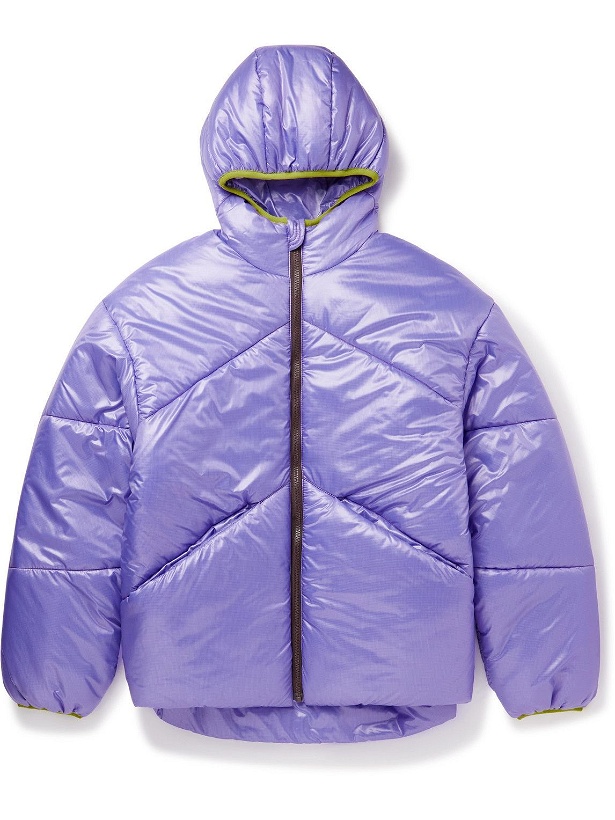 Photo: Paria Farzaneh - Quilted Padded Ripstop Hooded Jacket - Purple
