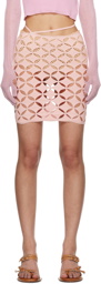 Isa Boulder SSENSE Exclusive Pink Argyle Centauri Miniskirt