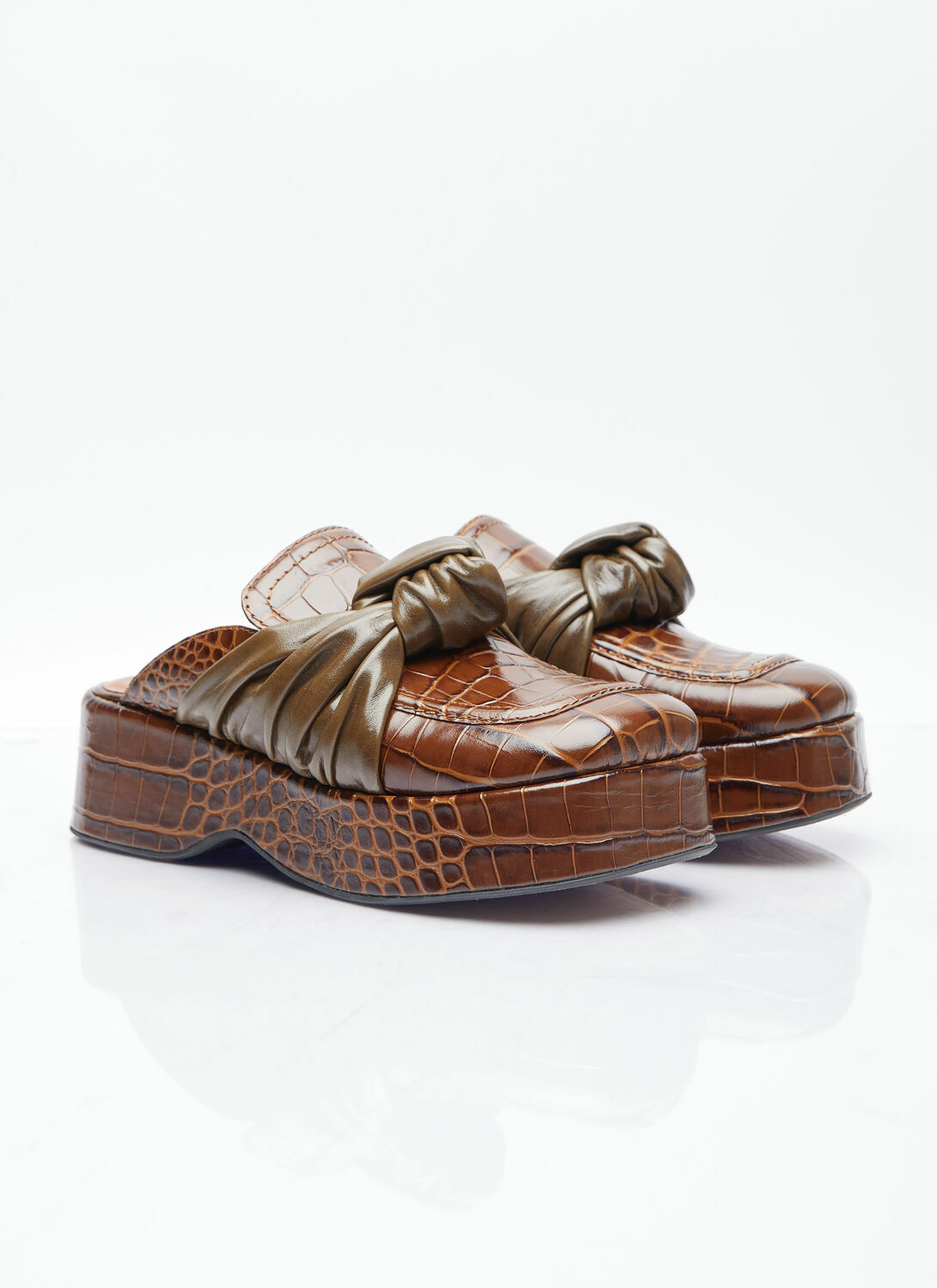 Rejina Pyo Knot Platform Mules