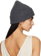 AMI Paris Gray Red Ami de Cœur Beanie