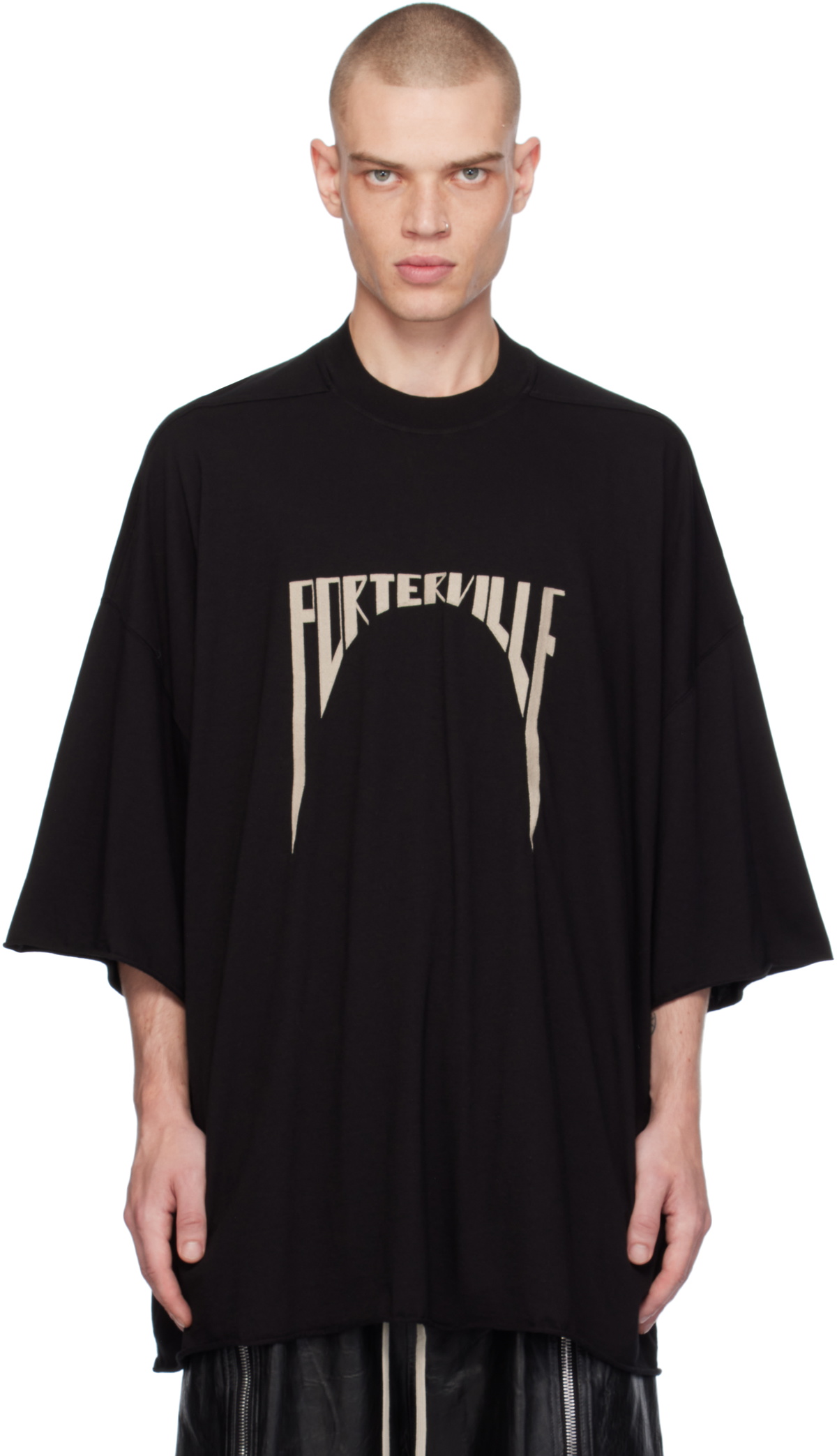 Rick Owens Black Porterville Tommy T-shirt Rick Owens