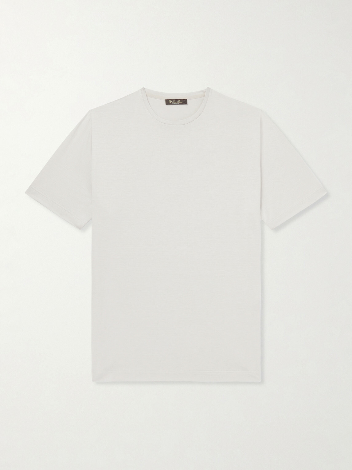 Loro Piana - Silk and Cotton-Blend Jersey T-Shirt - Gray