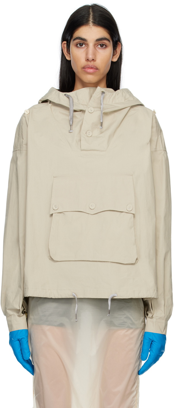 Maison Margiela Beige Hooded Jacket Maison Margiela