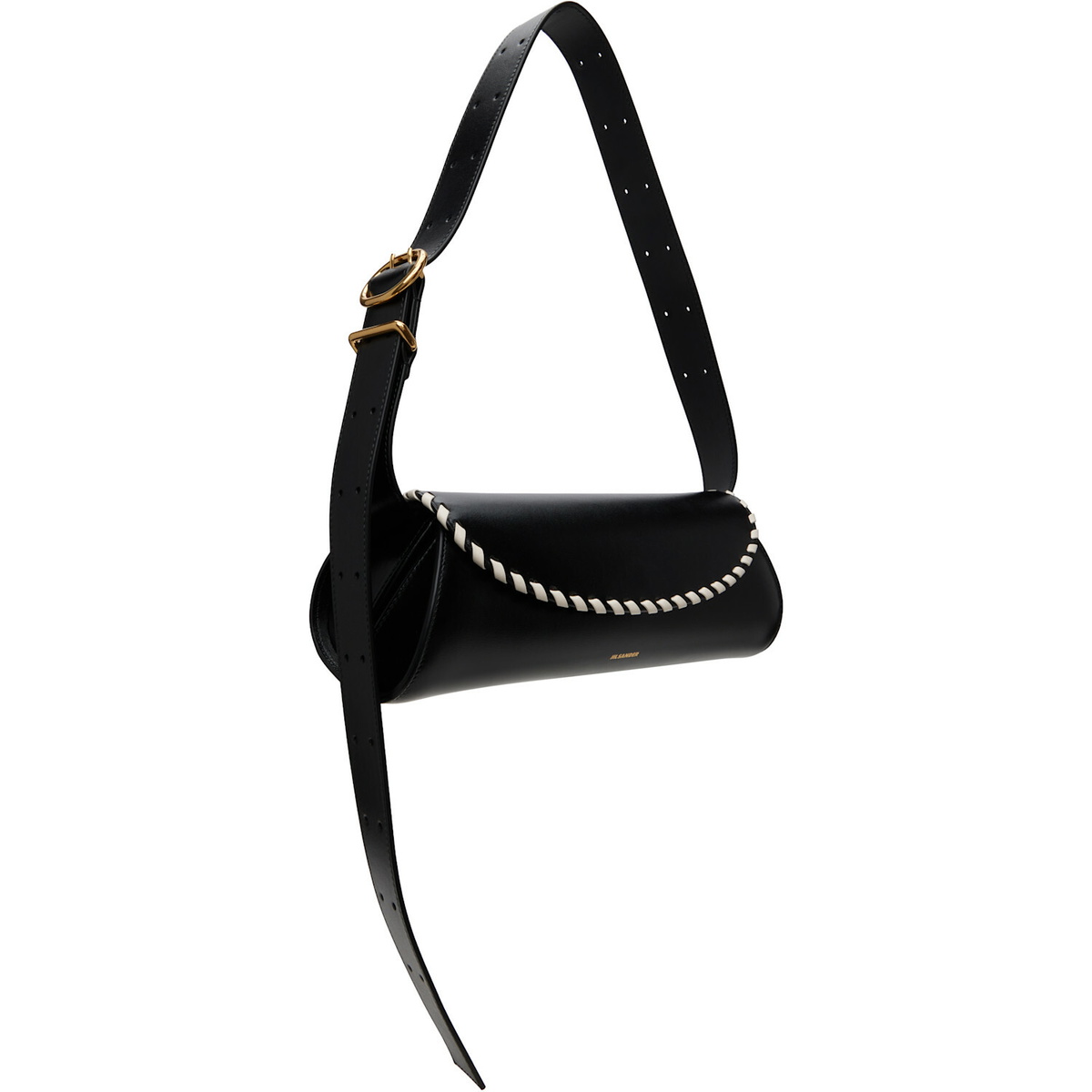 Jil Sander Black Cannolo Small Bag