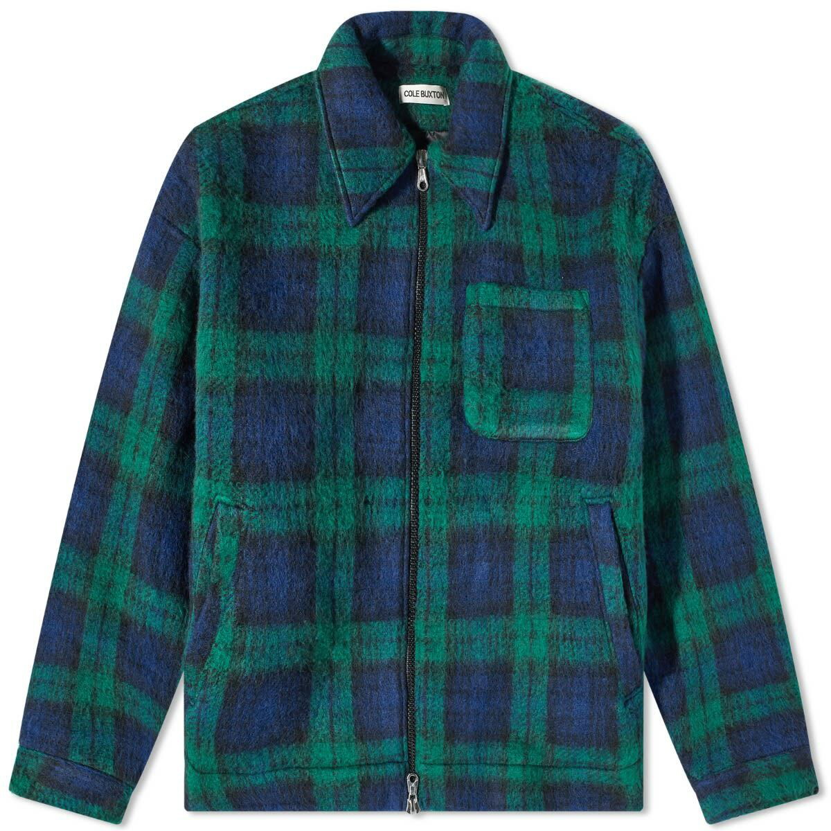 Cole Buxton Men's Flannel Overshirt in Black Watch Cole Buxton