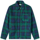 Cole Buxton Men's Flannel Overshirt in Black Watch