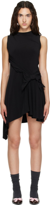 Photo: Sandy Liang Black Cello Minidress