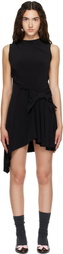 Sandy Liang Black Cello Minidress