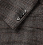 Etro - Grey Slim-Fit Checked Wool Blazer - Gray