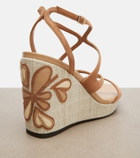 Jimmy Choo Ayla leather espadrille wedges