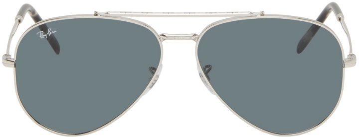 Photo: Ray-Ban Silver New Aviator Sunglasses