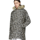 Wacko Maria Black and Brown Leopard Mods Jacket