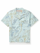 Stockholm Surfboard Club - Stoffe Camp-Collar Floral-Print Cotton-Poplin Shirt - Blue