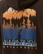 Napapijri B Freestyle Hoodie Brown - Mens - Hoodies