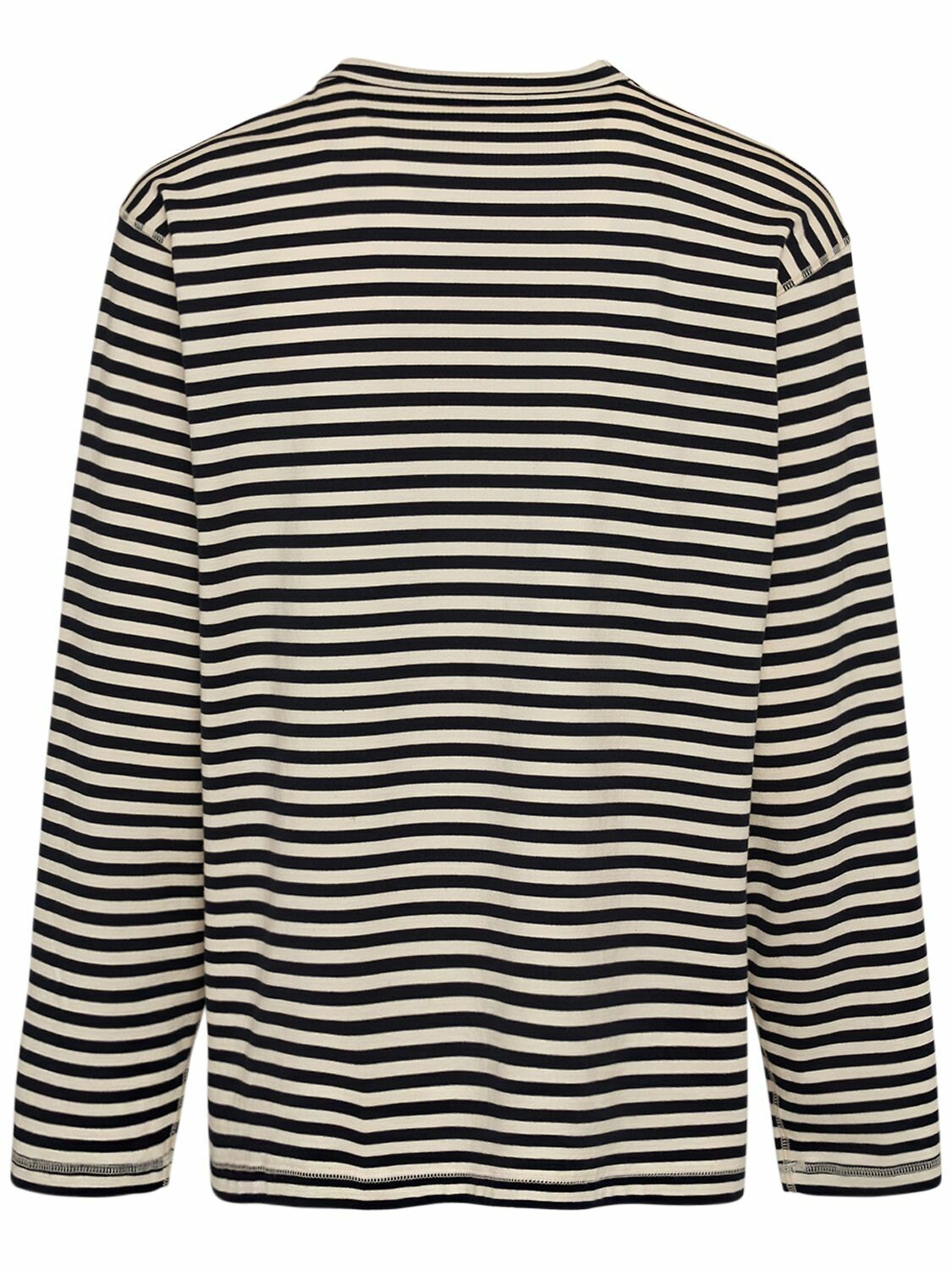 Tシャツ・カットソー DOLCE & GABBANA COTTON JERSEY STRIPE PATTERN T-SHIRT Dolce & Gabbana stripe-print Cotton T-shirt | Blue | FARFETCH JO