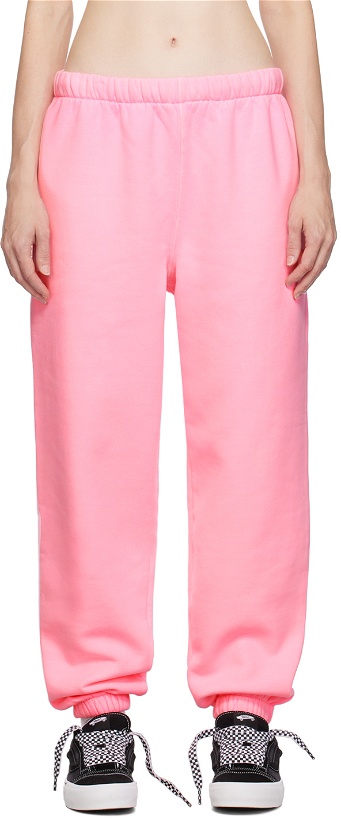 Photo: ERL Pink Elasticized Lounge Pants