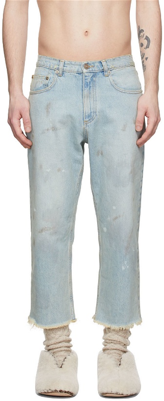 Photo: ERL Blue Smudged Jeans