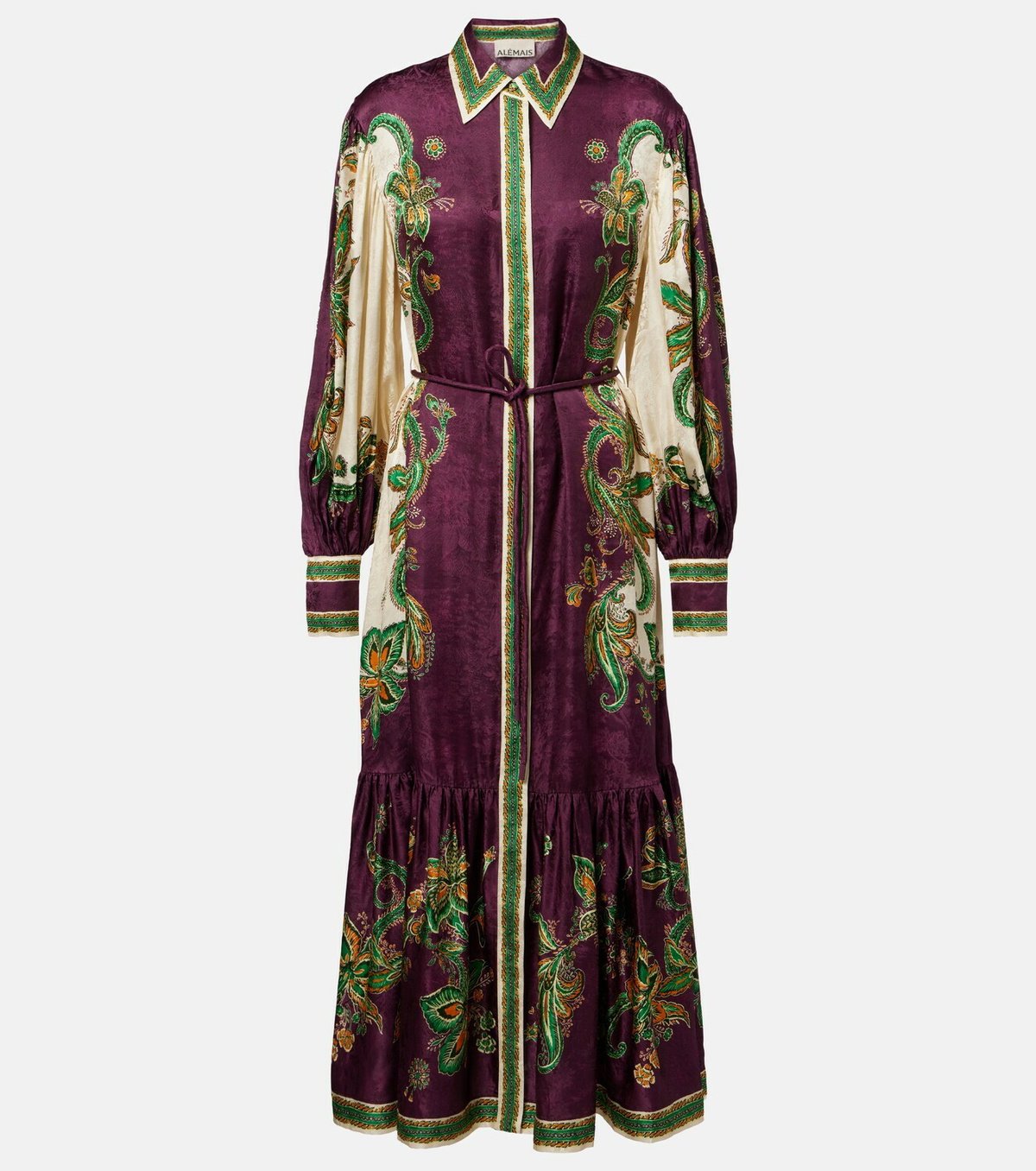 Alémais Ruthie floral shirt dress