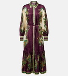 Alémais Ruthie floral shirt dress
