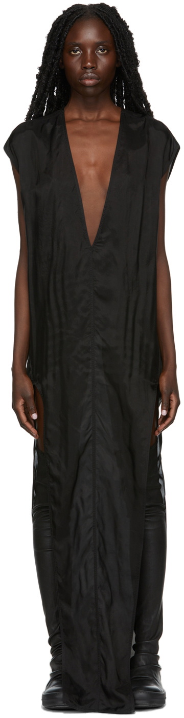 Rick Owens Black Arrowhead Gown Dress