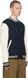 Polo Ralph Lauren Navy & White Baseball Bomber Jacket