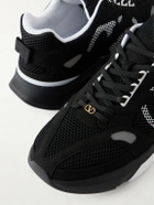Valentino Garavani - Demivee Suede-Trimmed Mesh Sneakers - Black