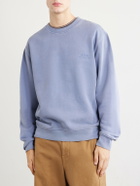 A.P.C. - Fernando Logo-Print Cotton-Jersey Sweatshirt - Blue