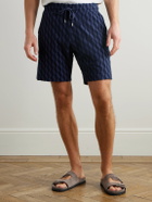 Frescobol Carioca - Augusto Cotton-Blend Terry Drawstring Shorts - Blue