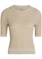 Tods Cropped Cotton-knit T-shirt Beige