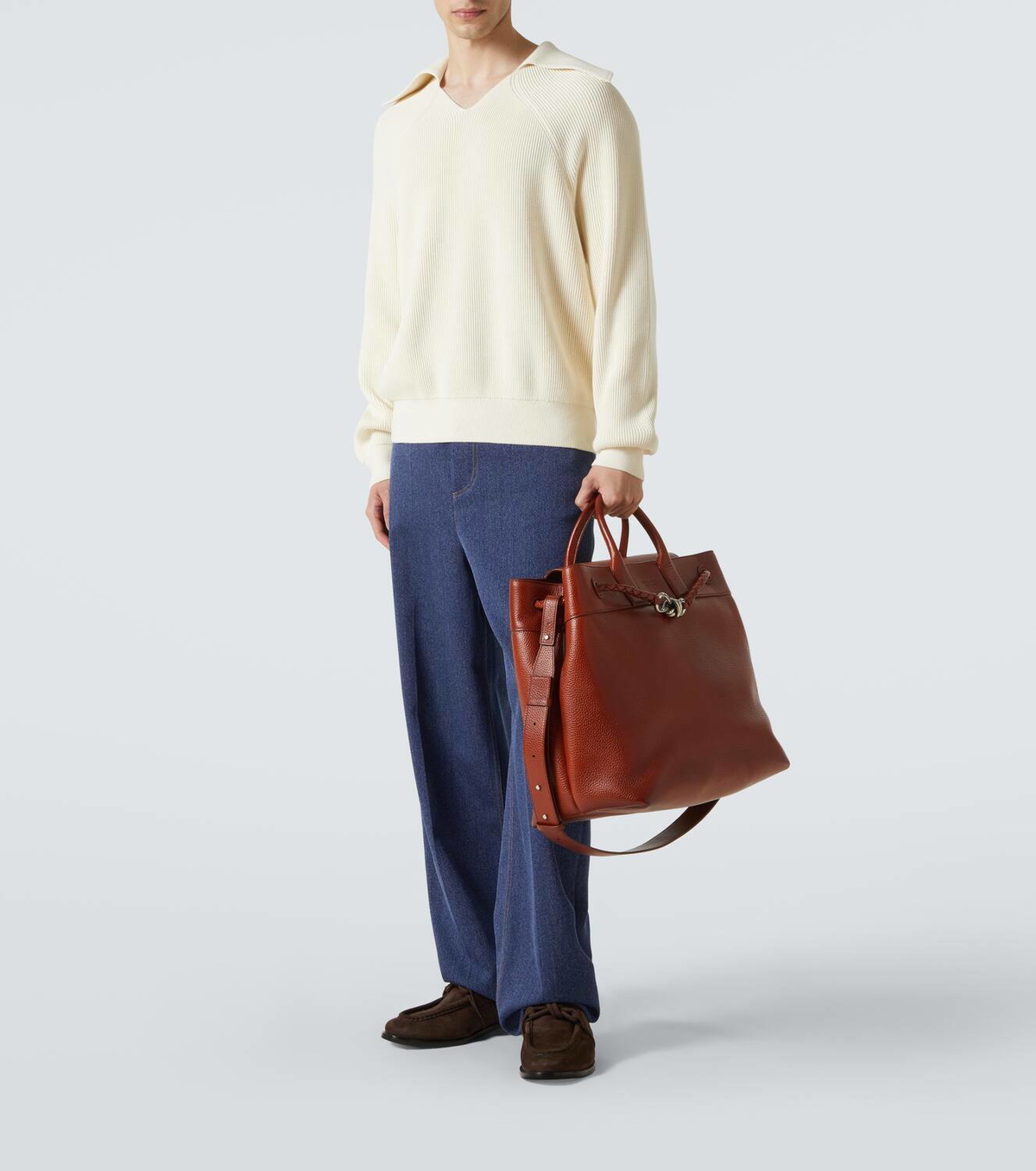Bottega Veneta Andiamo Voyager leather tote bag Bottega Veneta