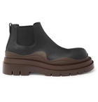Bottega Veneta - Exaggerated-Sole Leather Chelsea Boots - Black