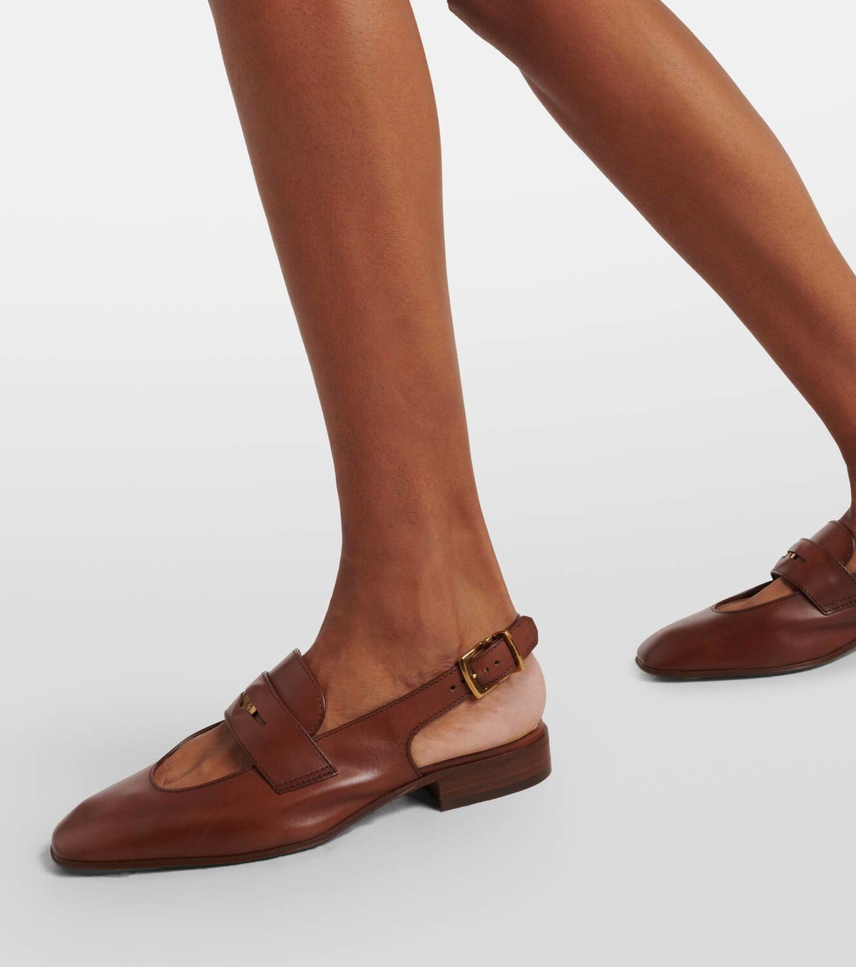 【TOD'S】 60 leather loafer pumps Leather loafer pumps in black - Tods | Mytheresa
