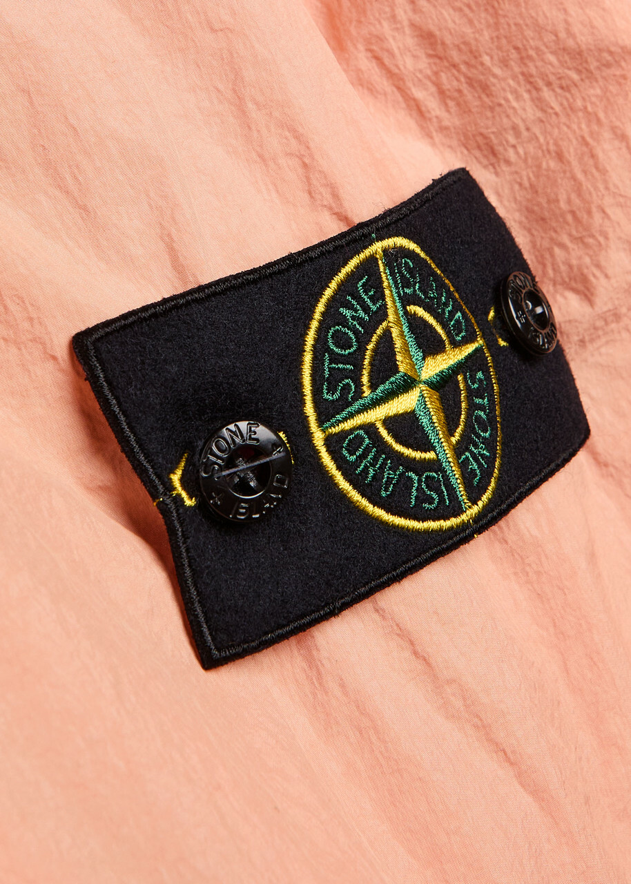 Stone Island Crinkled Shell Jacket Pink