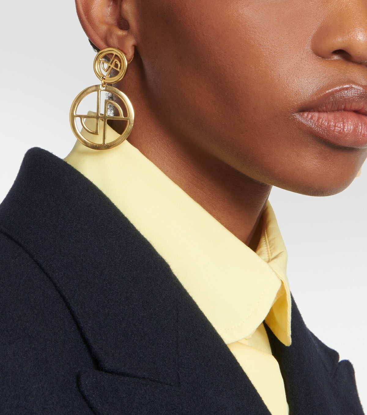 Patou Logo drop earrings