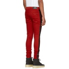 Amiri Red Stack Track Jeans
