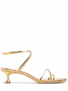 STUDIO AMELIA 50mm Helix Metallic Leather Sandals