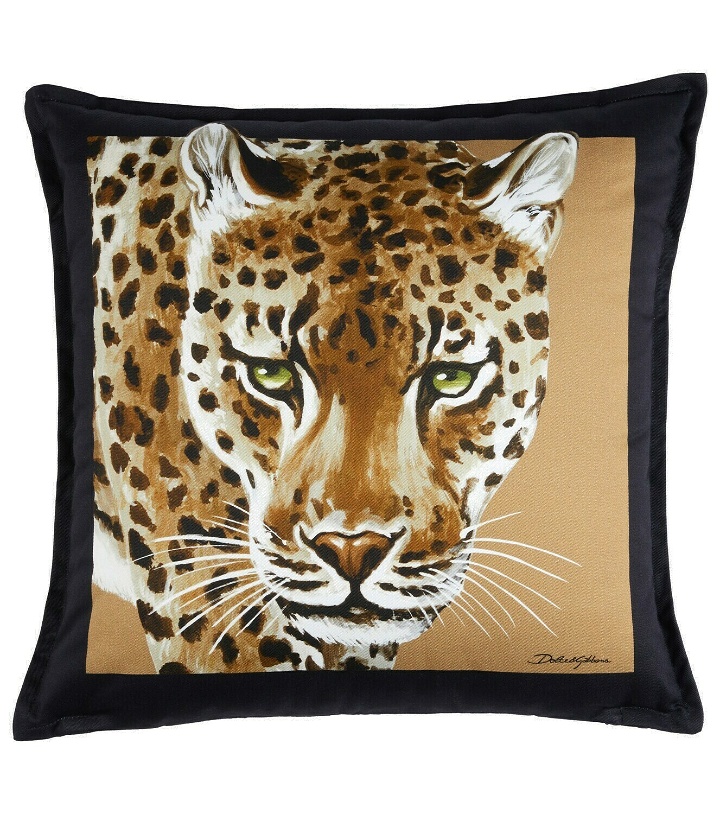 Photo: Dolce&Gabbana Casa - Leopardo Small canvas cushion