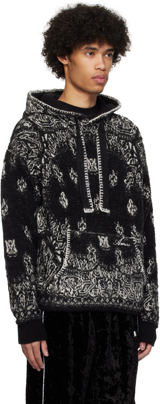 AMIRI Black Bandana Hoodie Amiri