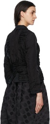 Comme des Garçons Comme des Garçons Black Reversible Wool & Cupro Jacket