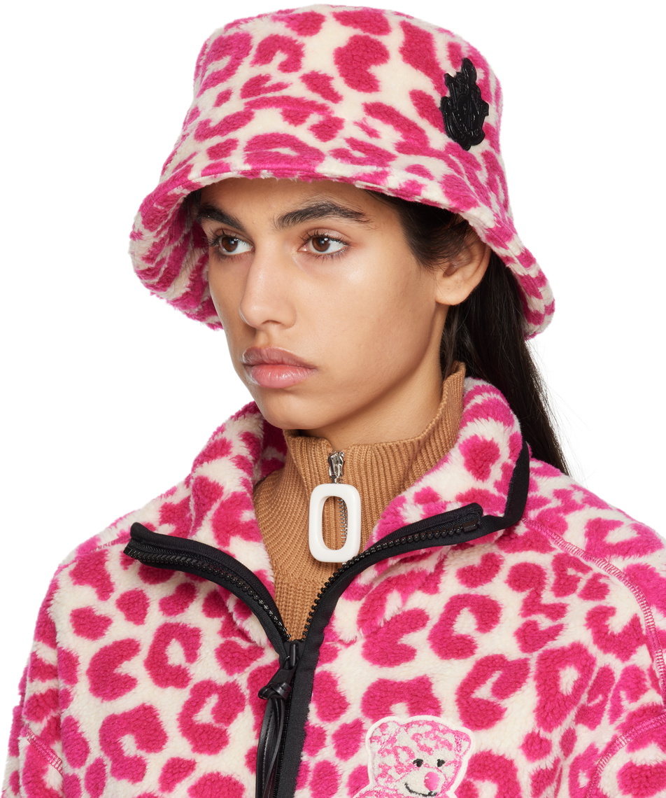 New MONCLER GENIUS 1 Moncler JW Anderson Bucket Hat - beanie Moncler Genius 1 Moncler JW Anderson Pink Fuzzy Hat Moncler  main image 3