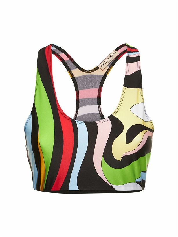 Photo: PUCCI Jersey Marmo Printed Crop Top