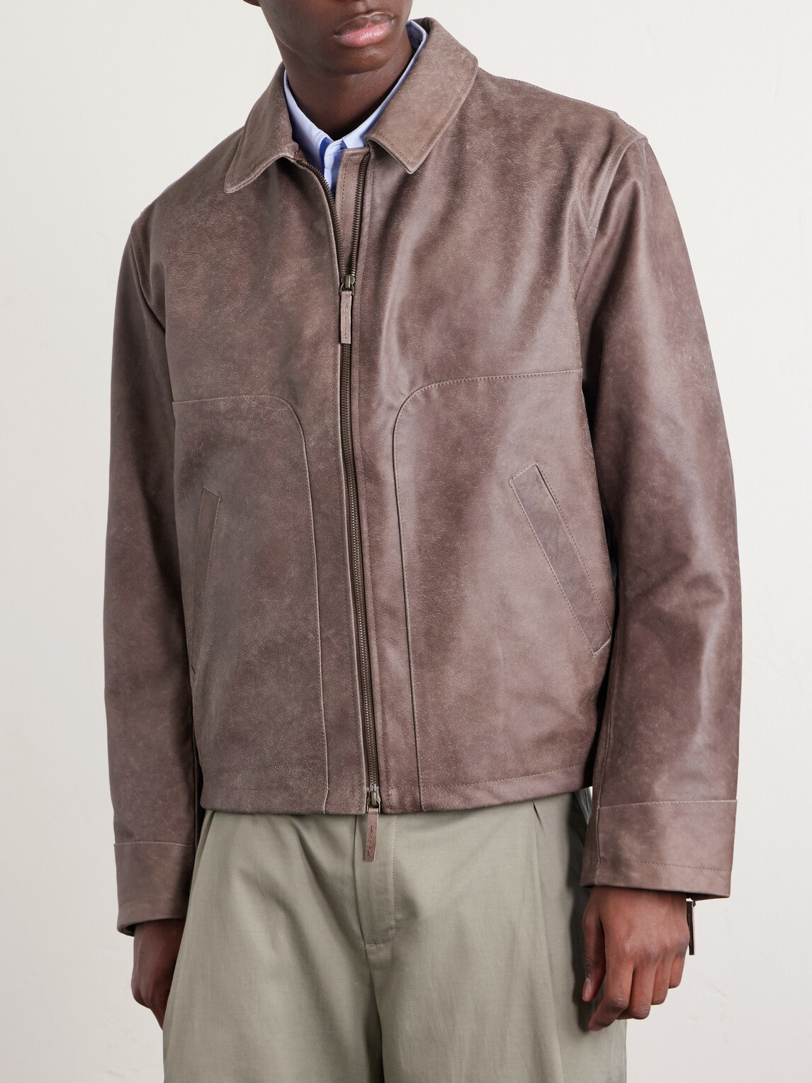 A Kind Of Guise - Nandi Leather Jacket - Brown