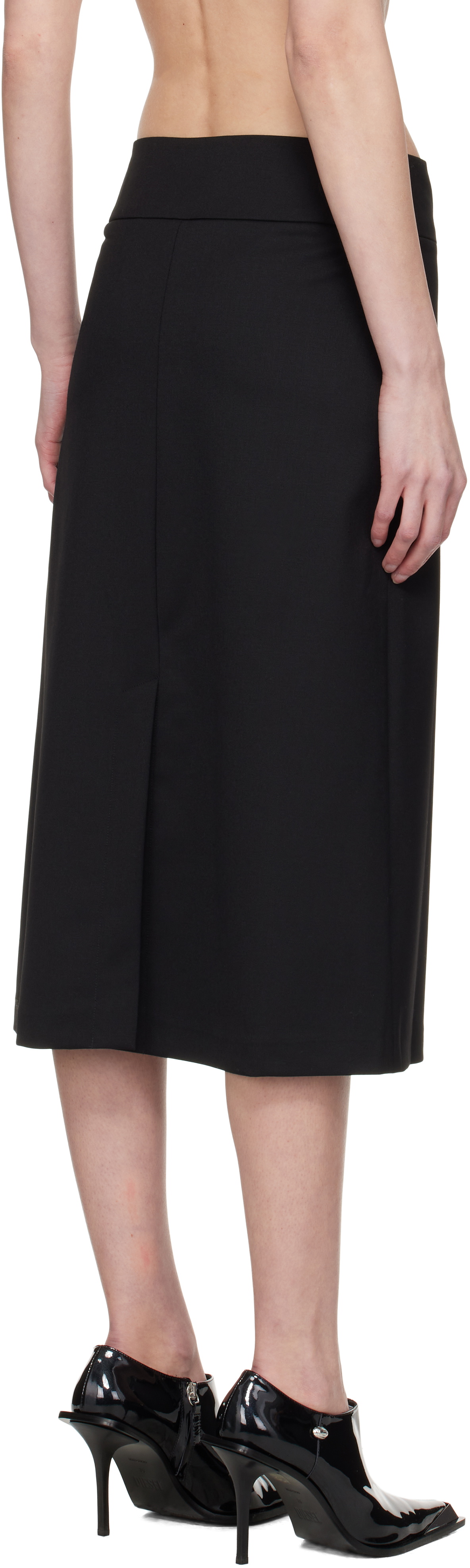 Diesel Black O-Seus Midi Skirt Diesel