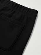 Carhartt WIP - American Script Tapered Cotton-Blend Jersey Sweatpants - Black