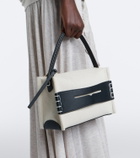 JW Anderson Loafer Medium canvas and leather top-handle bag