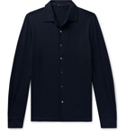 Rubinacci - Slim-Fit Cashmere Shirt - Men - Navy