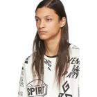 Givenchy Black and White Spirit Print Sweatshirt